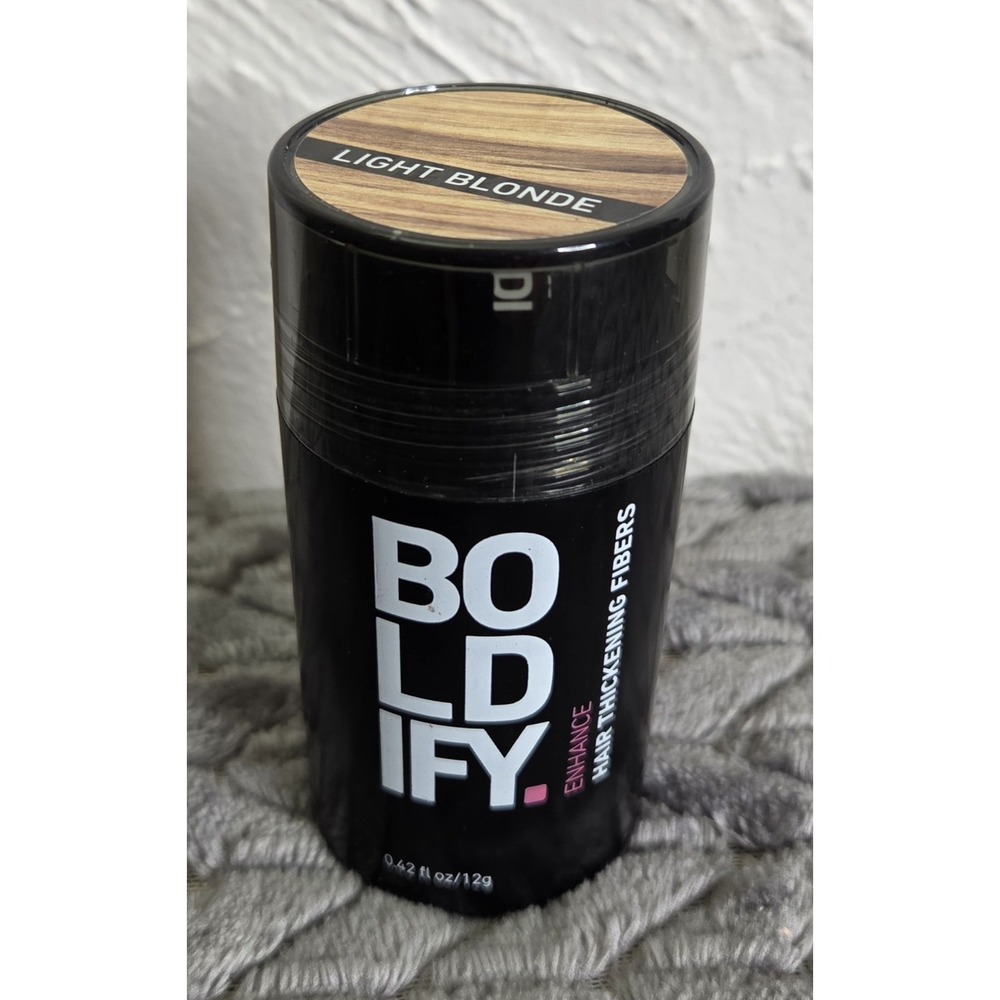 BOLDIFY Enhance Hair Thickening Fibers‎ Light Blonde Fills Thinning Hair 0.42oz